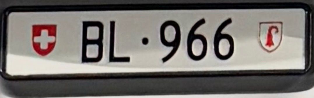 Schilder: Kontrollschild BL 966 – Neu (gemäss Beschreibung) aus Pratteln von emir.24