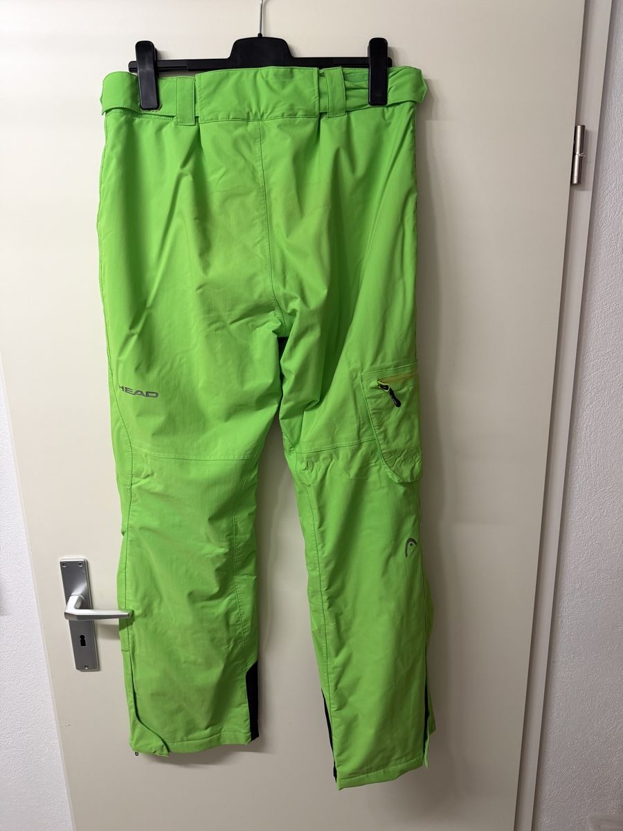Head Pantaloni: Pantalon de ski Head vert fluo  – Usato da La Russille venduto da Festler 2