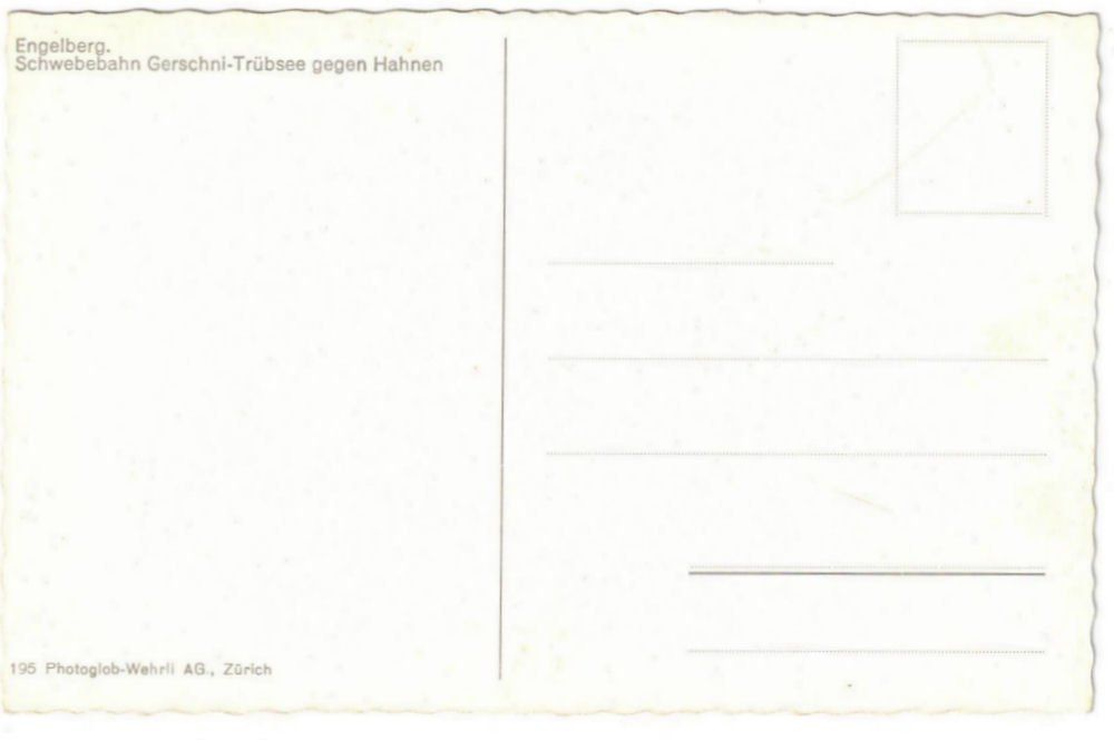 Cartoline postali: Engelberg - Luftseilbahn Gerschnialp--Trübsee – Usato da Binningen venduto da Mountainrider 1