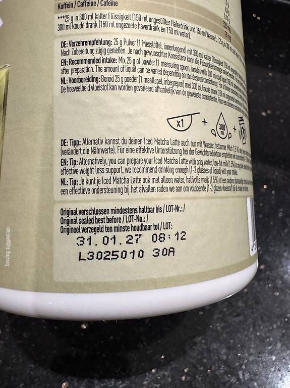 More Nutrition Lebensmittel & Spezialitäten: More protein iced matcha latte – Neu und originalverpackt aus Altendorf von Nordseekind