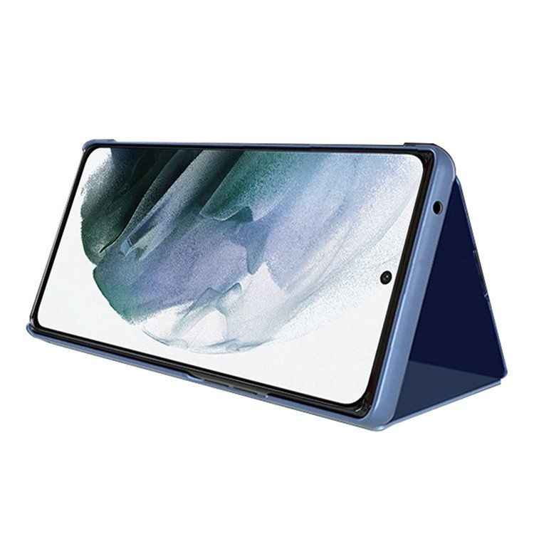 Cover & Protezioni schermo: Galaxy S22 Ultra  - étui mirroir support FLIP CASE Bleu – Nuovo e nell'imballaggio originale da Morges venduto da DigiAC 1