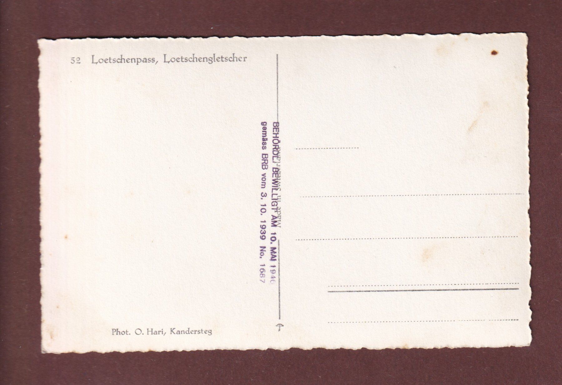 Ansichtskarten: LÖTSCHENPASS - Lötschengletscher – Gebraucht aus Pully von nicecards-shop 1