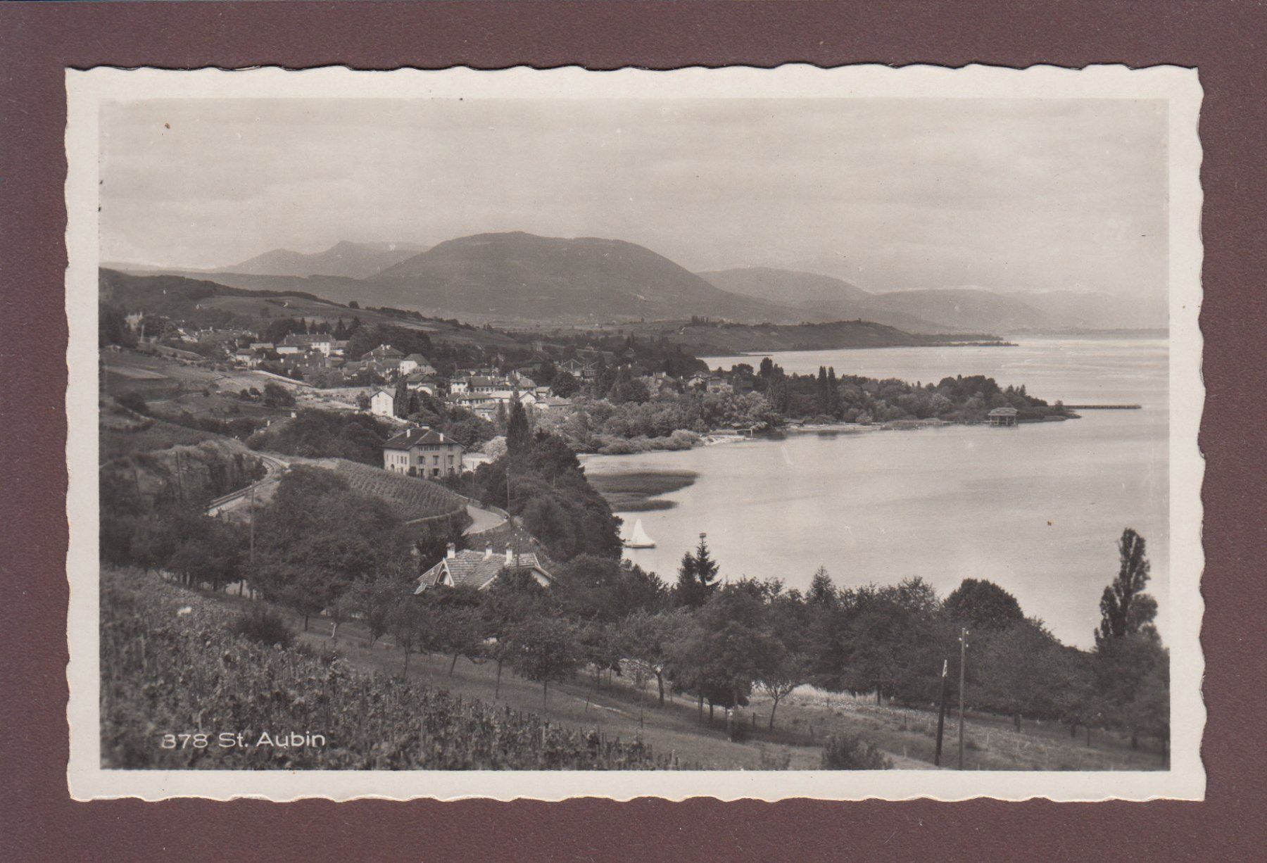 Cartoline postali: ST. AUBIN - 1937 – Usato da Pully venduto da nicecards