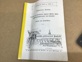 Antiker Katalog Deutsche Lehrmittel 1890/91 Frankfurt a.M.