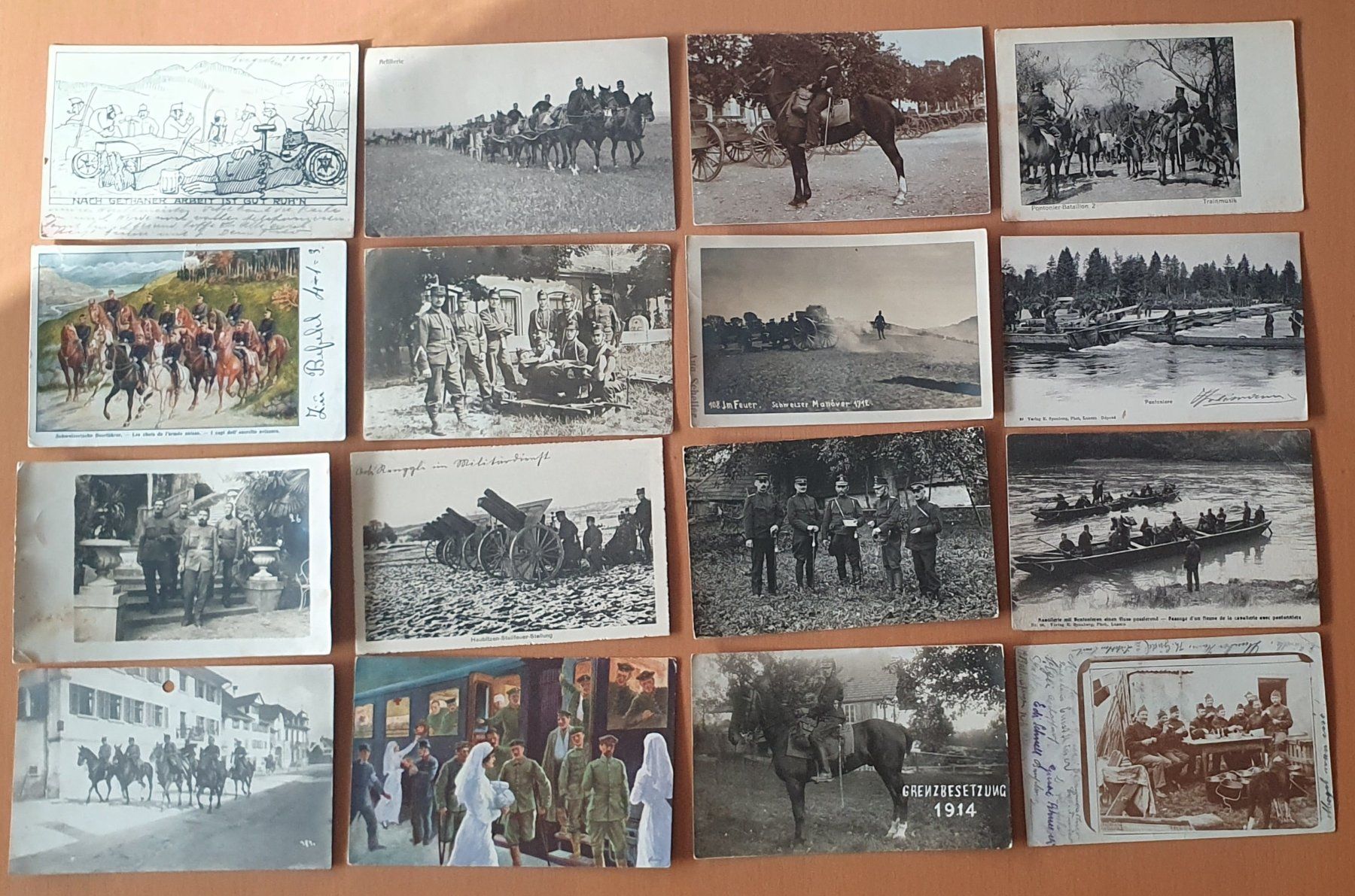Cartoline postali: 32 Militär Karten/Briefe – Usato da Kreuzlingen venduto da Rschweiz1