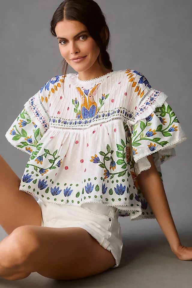 Farm Rio Camicette: Farm Rio Floral Cotton Blouse – Usato da St.Josefen venduto da lop_lh8d 1