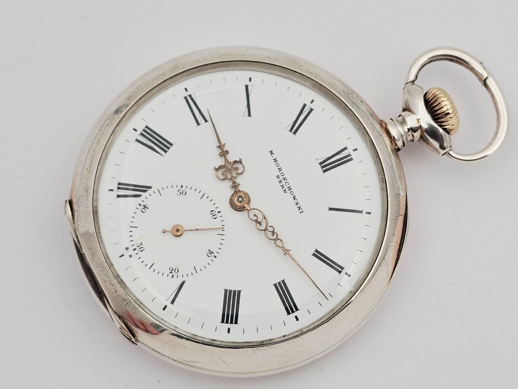 Uhren: M. Horoschowski Bern Taschenuhr 800 Silber – Gebraucht aus Bassersdorf von AnkerWatch 1