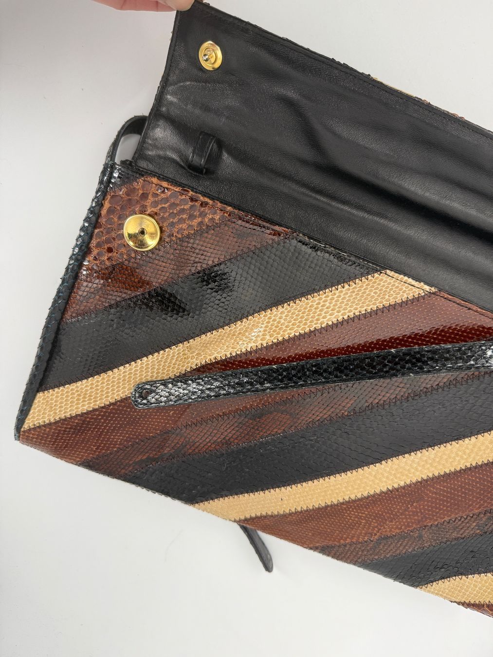 Borse da donna: Vintage Leder Handtasche – Difettoso da Auenstein venduto da moin. 5