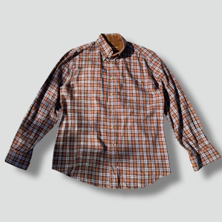 Barbour vintage checkered brown shirt Hemd chemise karriert