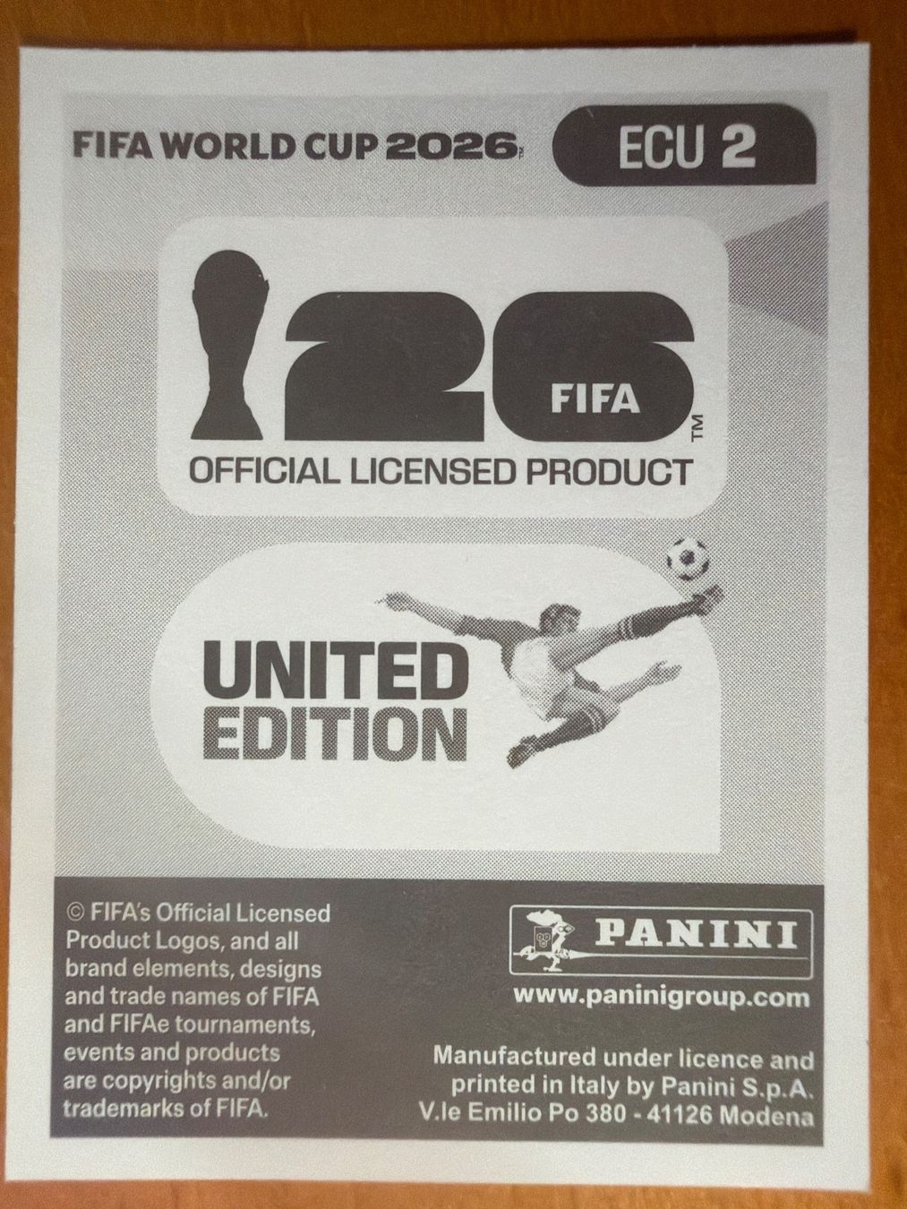 Panini Cartes à collectionner: Panini ECU2 – Neuf (Voir description) à Susten par Rechnun 1