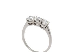 Riviere Brilliant Ring 1.2ct VS/G 18K Weissgold *S2316