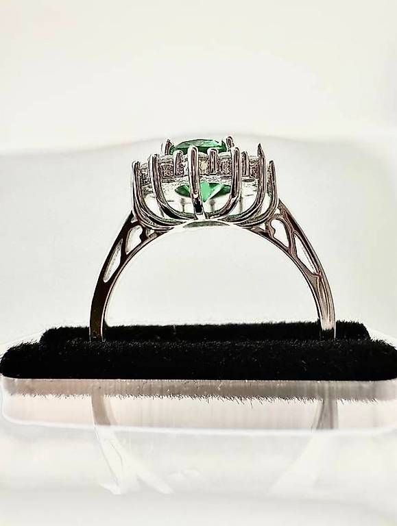 Anelli: Eleganter Smaraga-Ring aus Silber – Usato da Thalwil venduto da han_2b8c 2