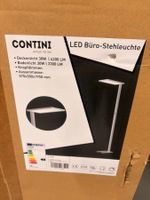 occ. CONTINI LED Büro-Stehleuchte Morelux dimmbar silber