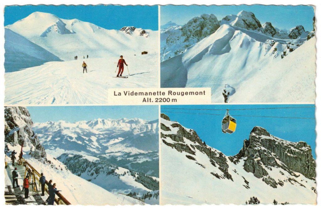 Cartoline postali: Rougemont - 4 Bild AK – Usato da Binningen venduto da Mountainrider