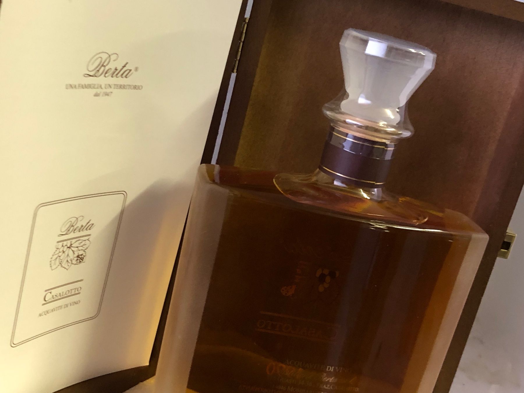 Berta Bevande alcoliche: Berta Casalotto RISERVA Aquavite 43%1990 – Nuovo e nell'imballaggio originale da Wöschnau venduto da Vinsale 7