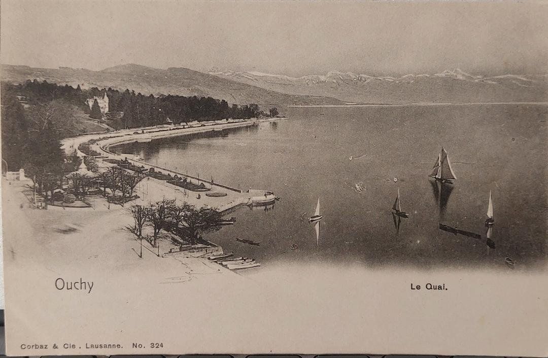 Ansichtskarten: OUCHY - Le Quai – Gebraucht aus Delémont von Domdom1