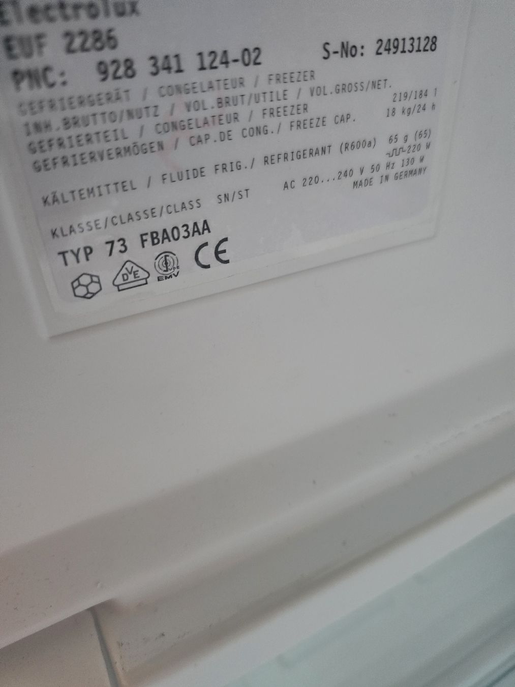 Electrolux Congelatori: Gefrierschrank Electrolux mit 5 Schubladen   – Usato da Oberburg venduto da B-2 4