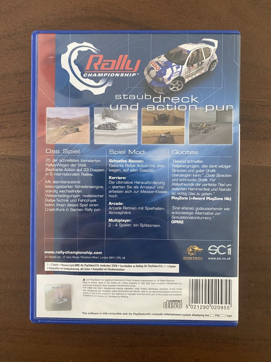 Sony Spiele: Rally Championship für PS2 – Gebraucht aus Thunstetten von Virus_33 2