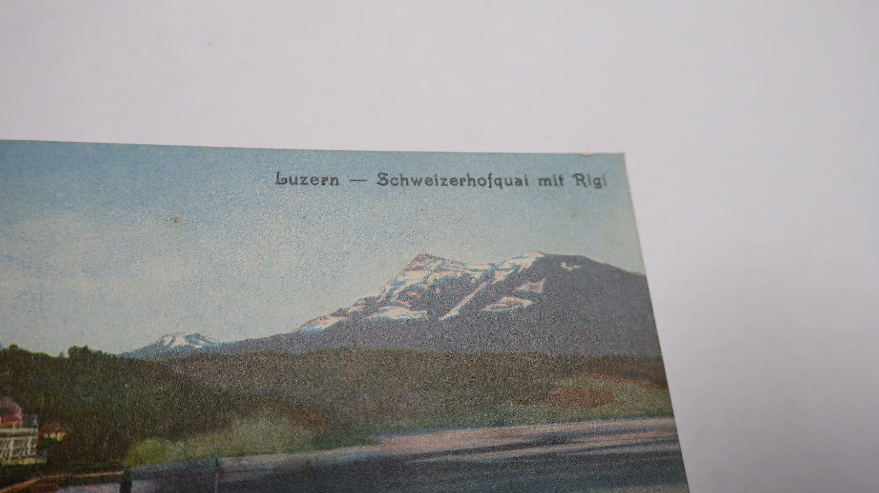 Cartoline postali: Luzern - Schweizerhofquai mit Rigi  1912 – Usato da Cormoret venduto da Pascalll2001 3