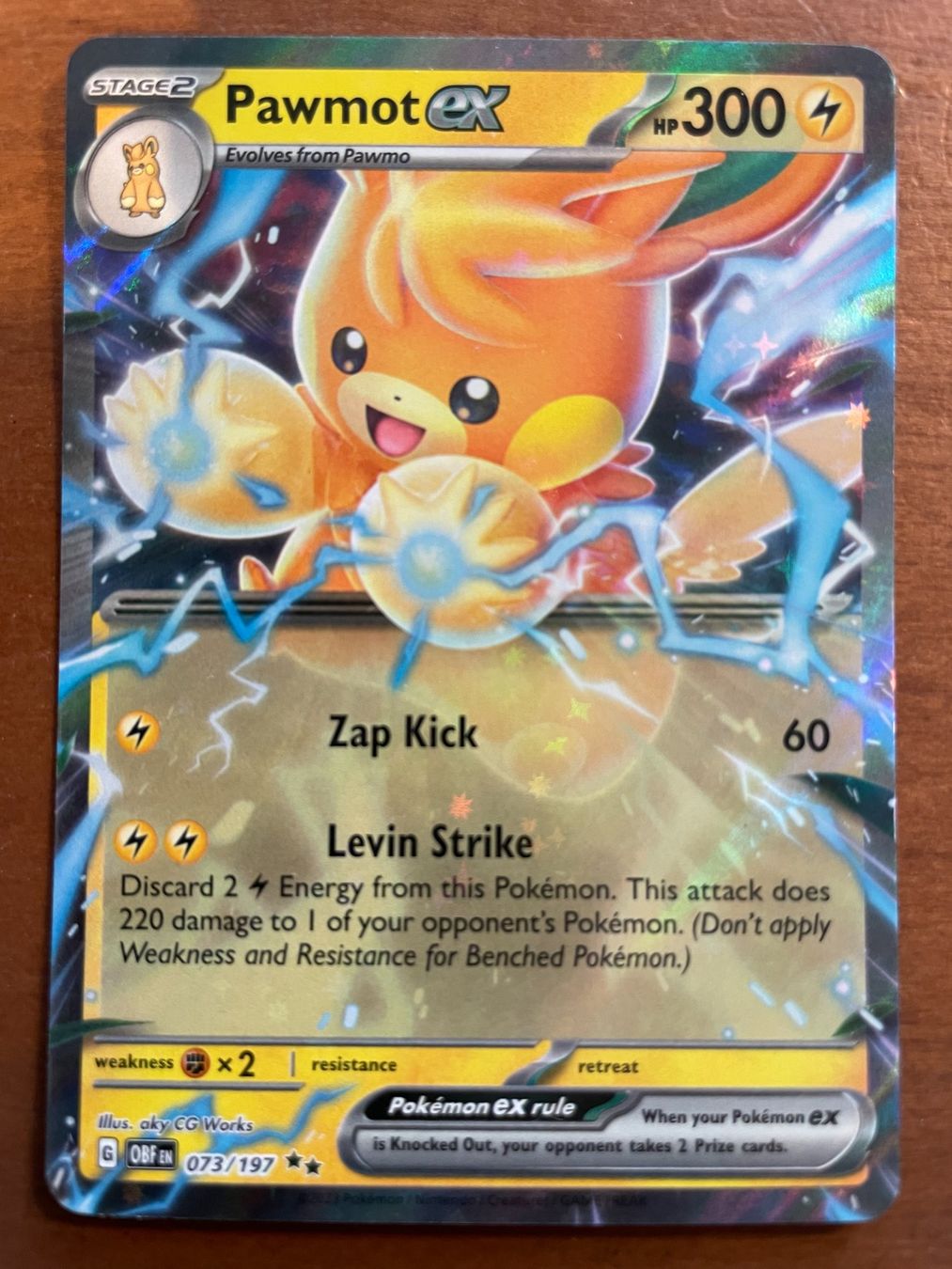 Pokémon Carte collezionabili: Pokemon Pawmot eX (Versand gratis) – Nuovo (secondo la descrizione) da Chur venduto da Angerson