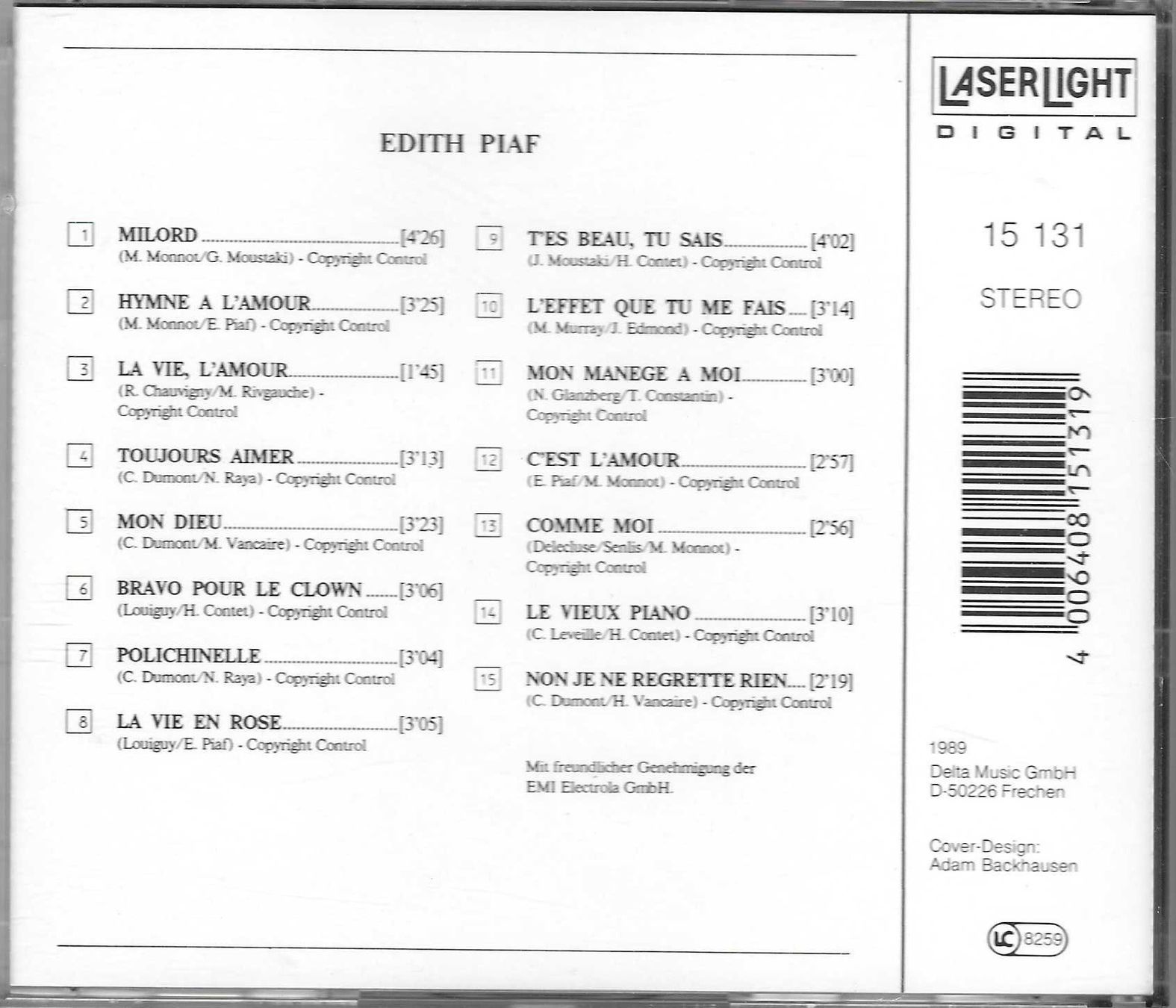 CDs: EDITH PIAF – D'occasion à Bex par Giorgiob 1