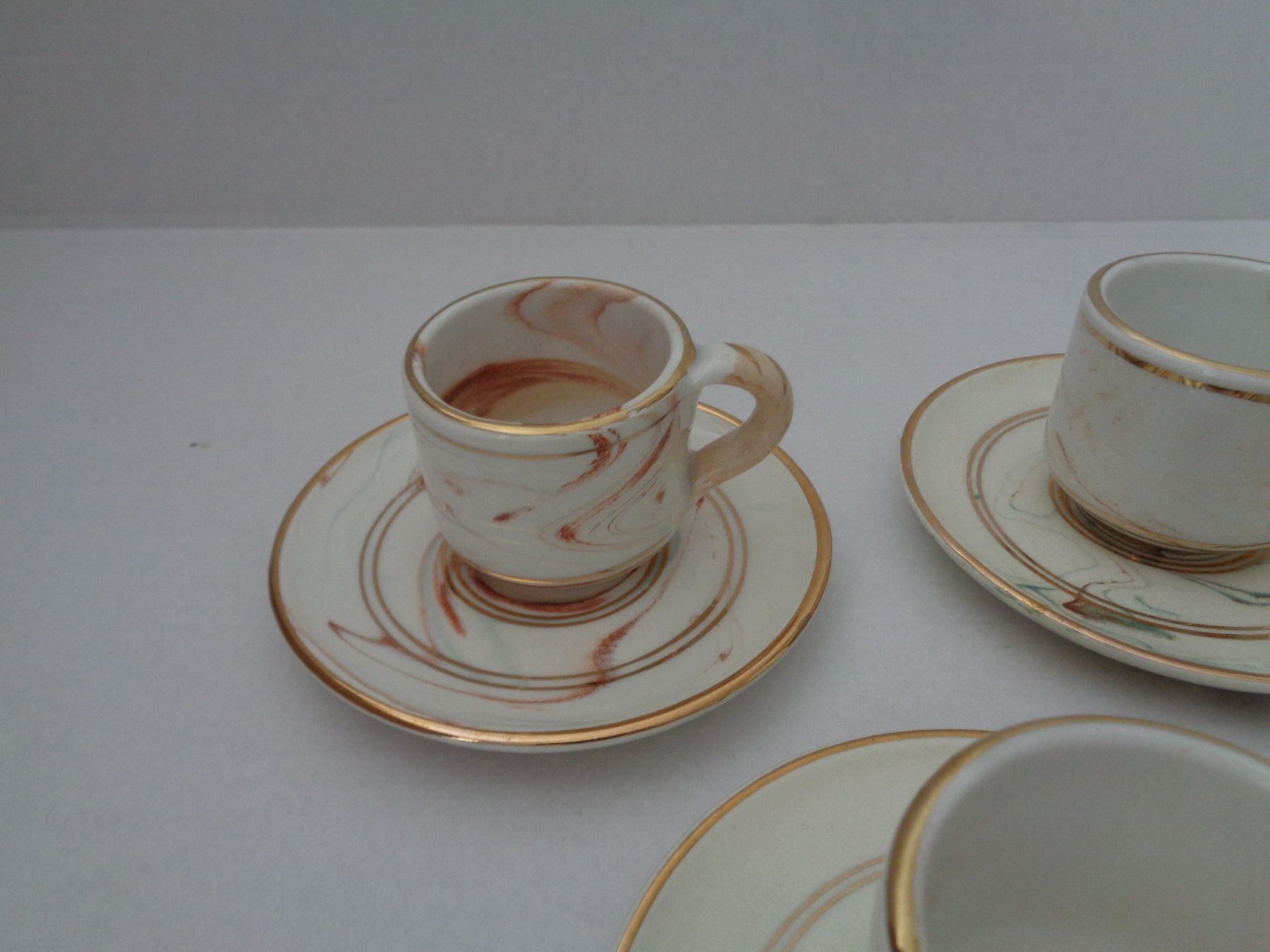 Tasses: 6 Mocca Tassen mit Teller - Hand Made – D'occasion à Chur par omonia 1