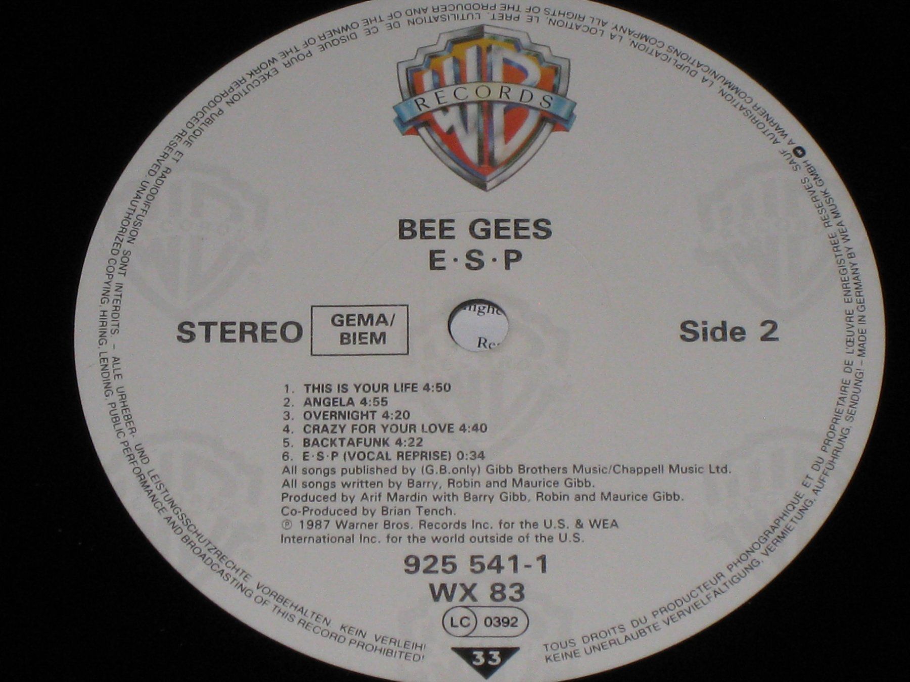 Schallplatten: LP - BEE GEES - ESP – Gebraucht aus Steckborn von Quo7 2