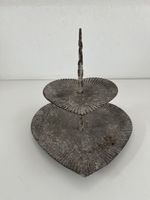 Herz - Etagere aus Metallblech / Shabby Chic