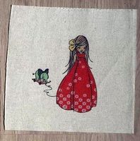 1 STK LEINEN PATCHWORKSTOFF, 20x20 cm