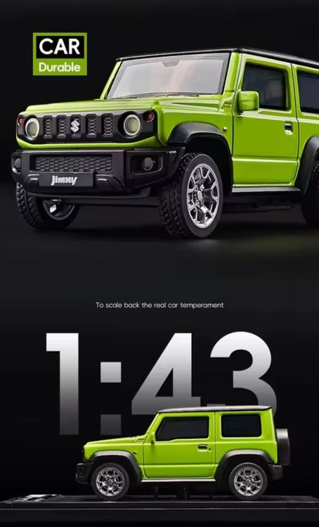 Miniature Suzuki Jimny Rouge 1:32 - Jouet Moulé Sous Pression - Neuf Avec Boîte