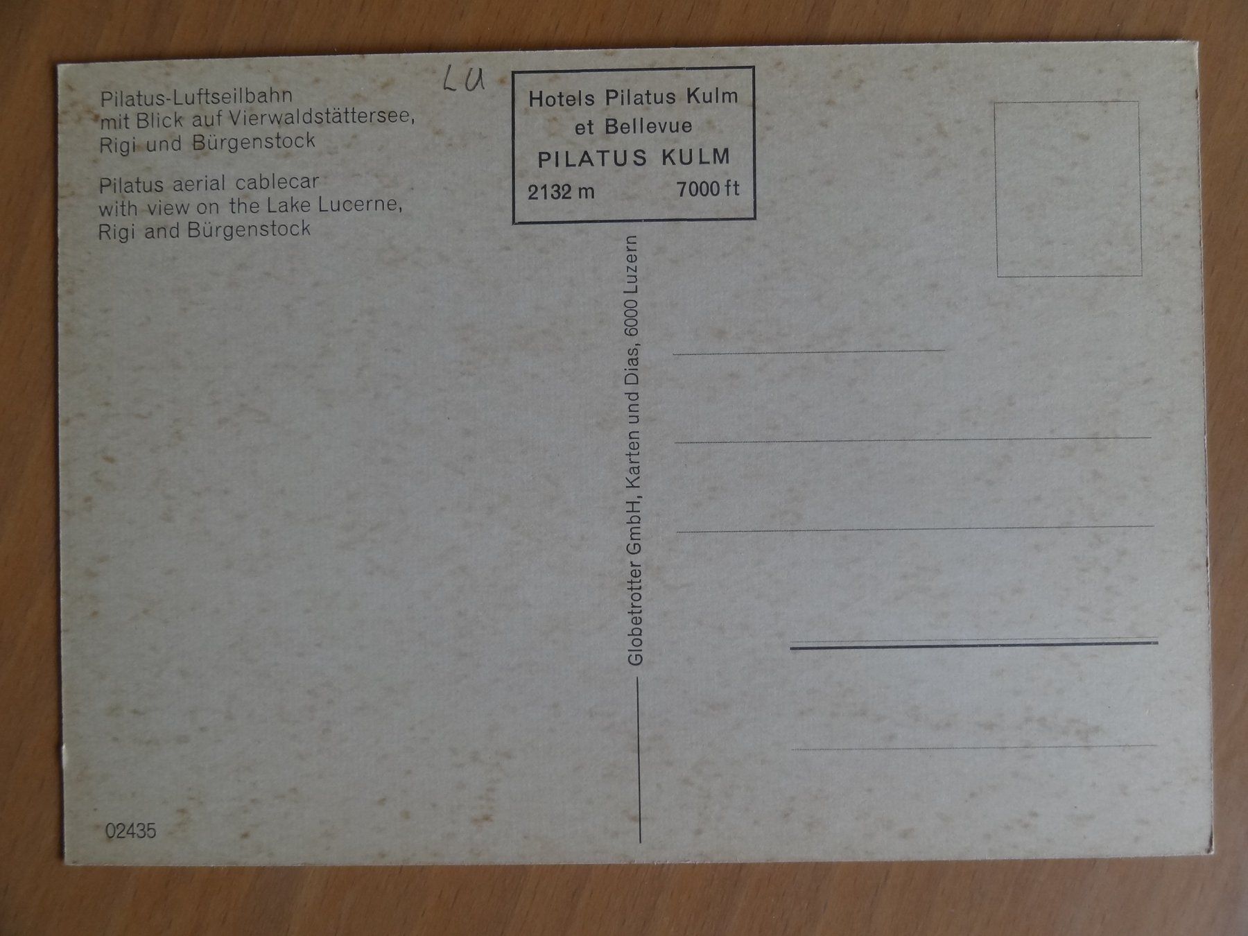 Cartoline postali: Pilatus-Luftseilbahn – Usato da St Léonard venduto da Riglin 1
