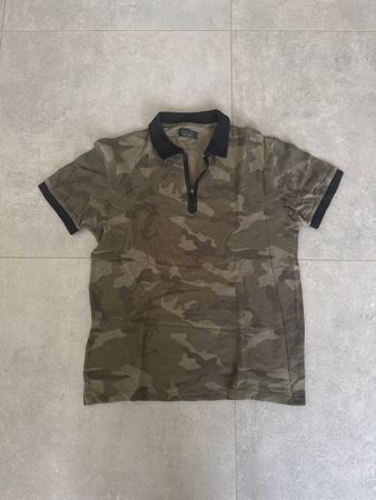 Zara Man Polo Shirt Tarnmuster Gr. M - Top Zustand!