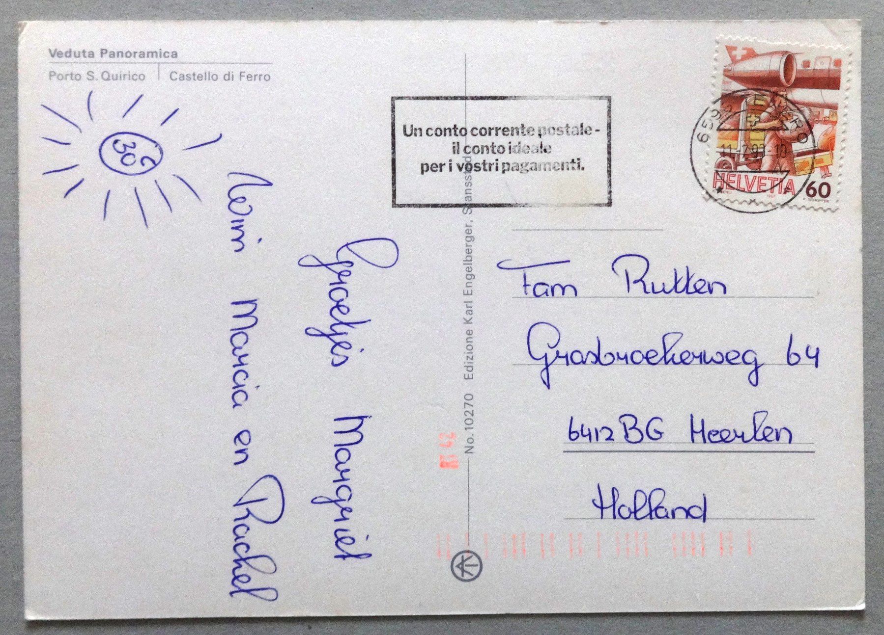 Cartoline postali: Minusio - Rivapiana – Usato da Fétigny venduto da Billy2miny 1