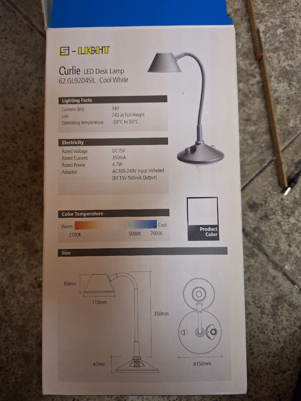 Lampade: E-Light Curlie LED Tischlampe – Nuovo e nell'imballaggio originale da Niederglatt ZH venduto da Moeb-7 2