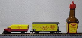 Maggi Güterwagen LKW Set Spur N Arnold Rarität in OVP