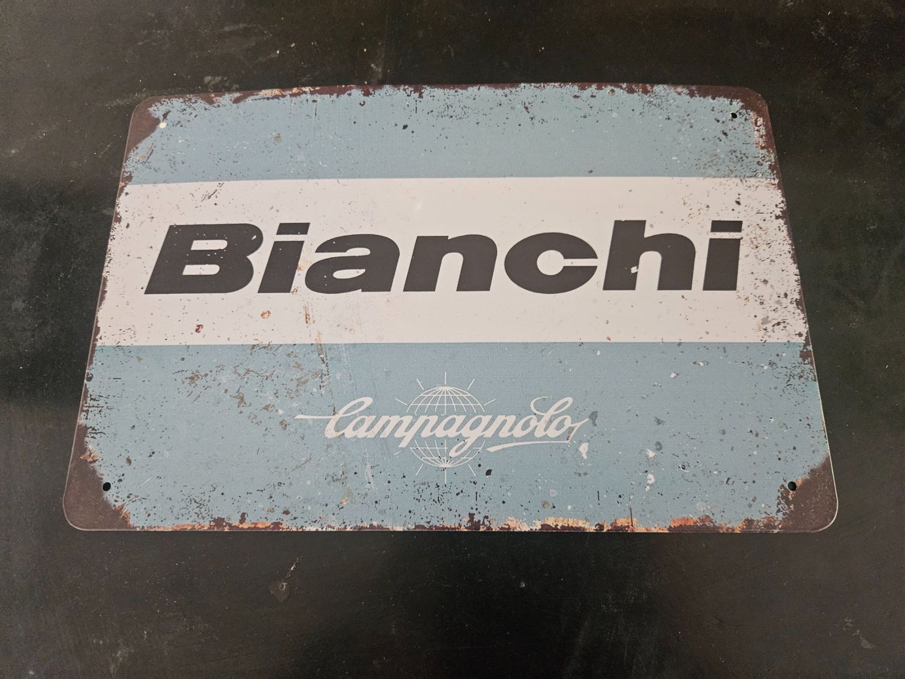 Insegne: Blechschild Bianchi Campagnolo – Usato da Däniken SO venduto da Schild1990