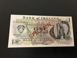 NORTHERN IRELAND 1 POUND 1978 P 61 . UNC. SPECIMEN. BANK OF 