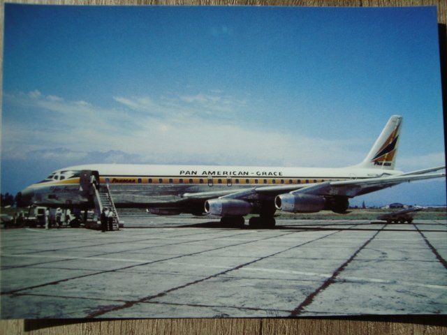 Cartoline postali: Pan American Grace DC-8-31 N8277H – Nuovo e nell'imballaggio originale da Thun venduto da Abigboss