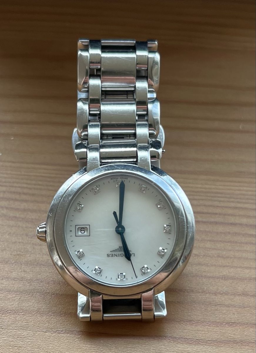 Longines Orologi: Longines PrimaLuna Uhr mit Diamanten – Usato da Luzern venduto da aerbsli3