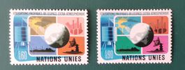 Space UNO 1975 Friedliche Nutzung Weltraums / Nr. 46+47 **