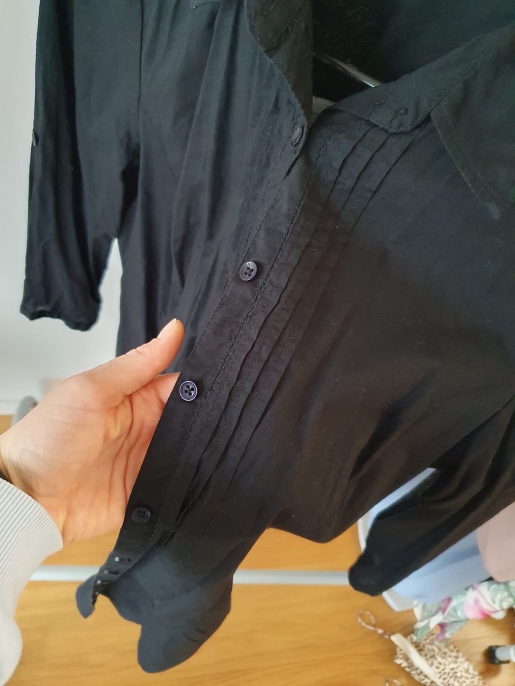 Camicette: Longbluse schwarz, Gr. 36 – Usato da Pfyn venduto da ka.we 1