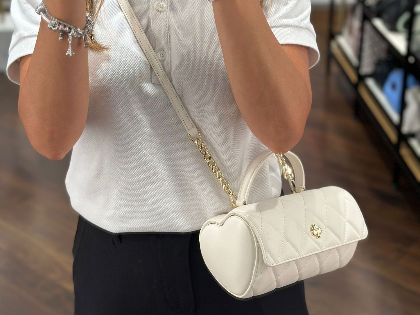 Kate Spade Borse da donna: Kate Spade Tasche herzform weiss – Nuovo e nell'imballaggio originale da Wiedlisbach venduto da Sistershop 1