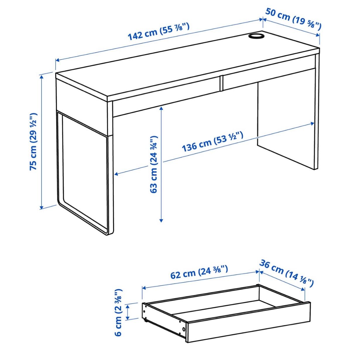 Ikea Scrivanie: bureau (prix négociable) – Nuovo (secondo la descrizione) da Meyrin venduto da lea_jt2h 2