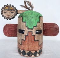 seltene alte Kachina Hopi Indianer Maske Höhe 31 cm