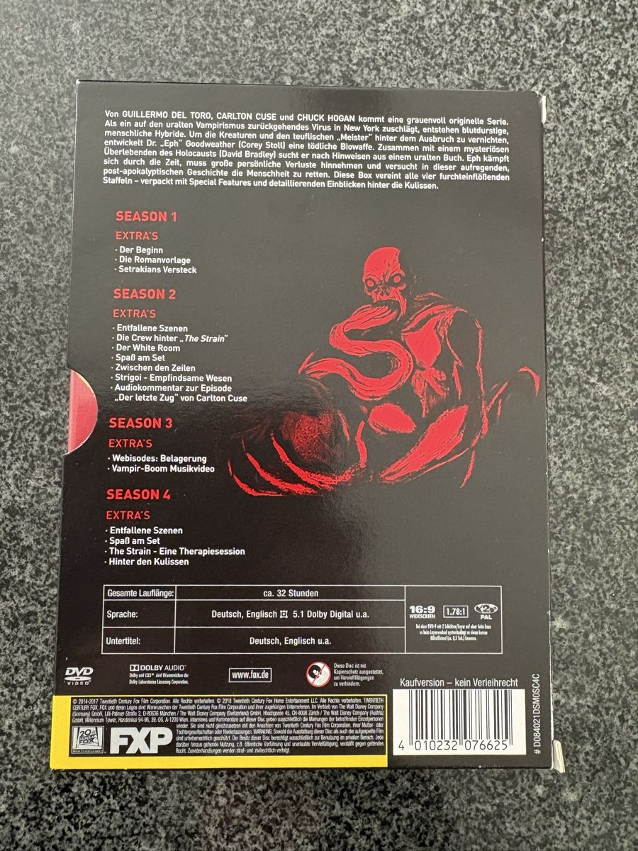 Alle DVDs: The Strain komplette Serie – Neu (gemäss Beschreibung) aus Belpberg von Ranukel 1