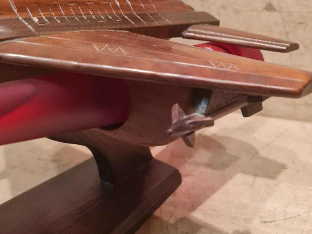 Spirituosen: Holz-Jet / Kirsch / Deko / Geschenk / Kampfjet – Gebraucht aus Safenwil von TOMLUK 3