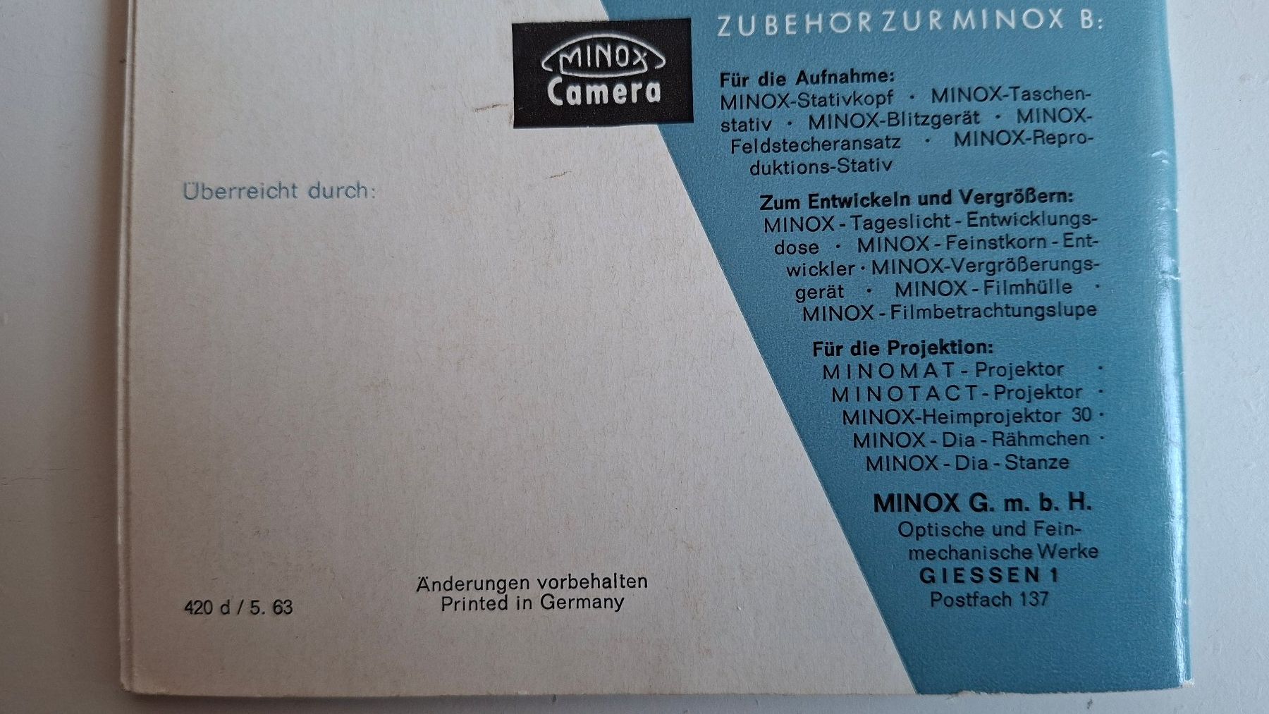 Minox Fotocamera: Minox B – Usato da Himmelried venduto da Ofrog 5