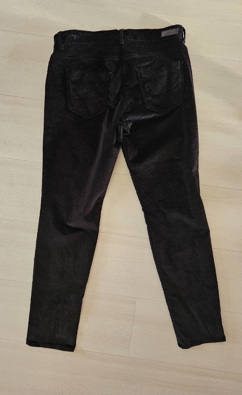 Brax Pantaloni: Brax Samtmanchesterhose, Gr. 18 K, Schwarz – Nuovo (secondo la descrizione) da Rickenbach b. Wil venduto da cornetta 4