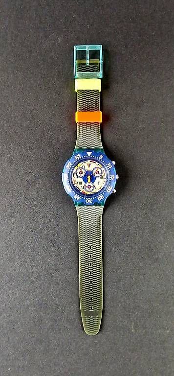 Orologi: Swatch Aqua Chrono Silver Moon SBK100 – Usato da Bassersdorf venduto da Zwoebschi