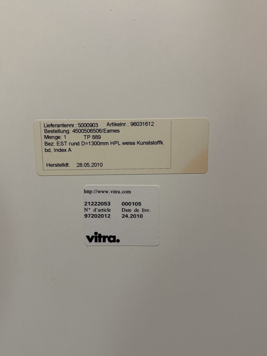 Vitra Tische: Table ronde Vitra Eames blanc occasion  – Gebraucht aus Bussigny von ShopOp 9